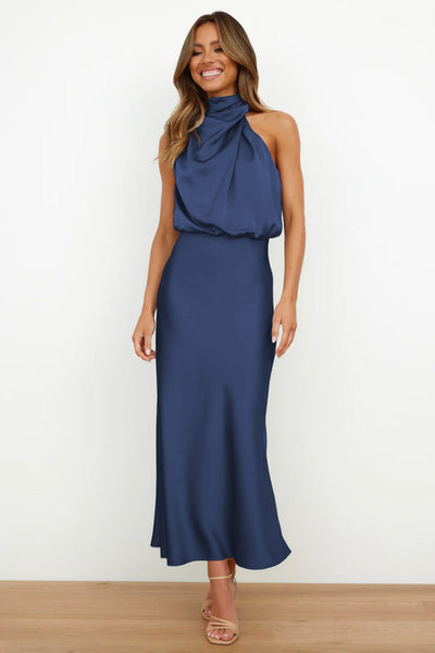 Eva - Long Dress with Halterneck
