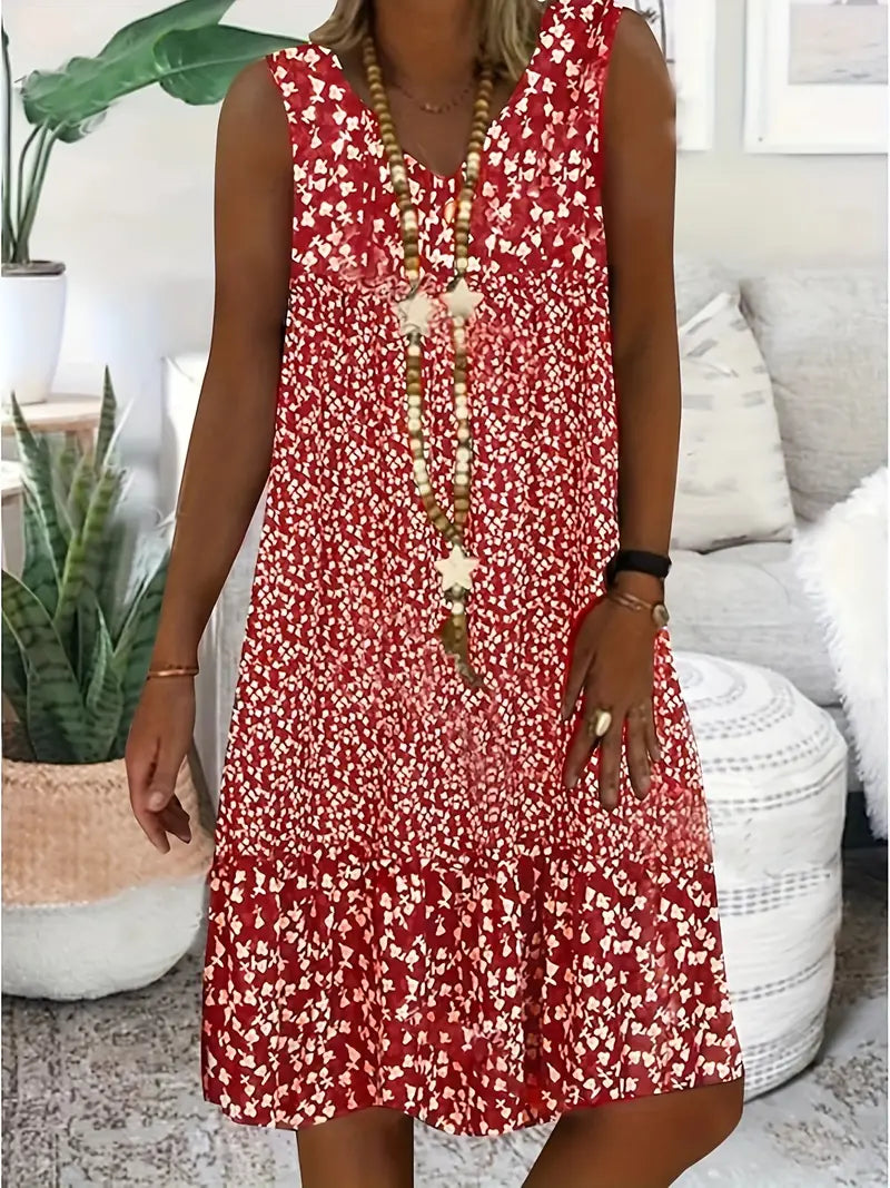 Amelia – Sleeveless Floral Dress