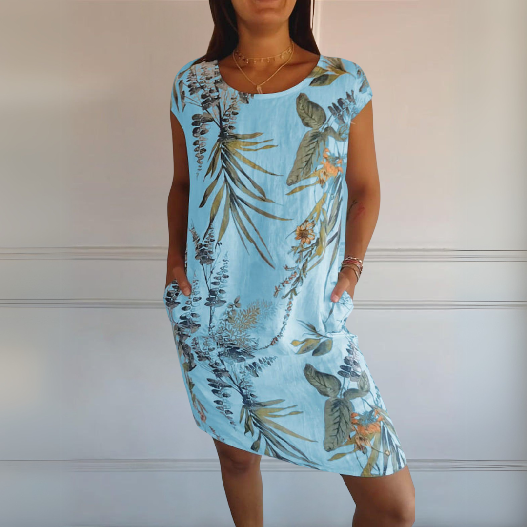 Annelin™ | Comfortable Dress with Round Neck