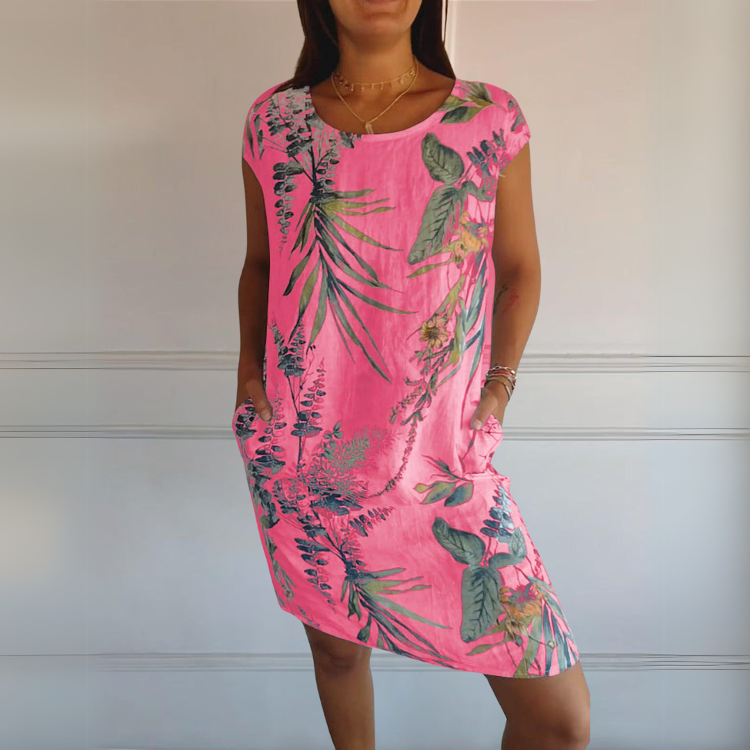 Annelin™ | Comfortable Dress with Round Neck