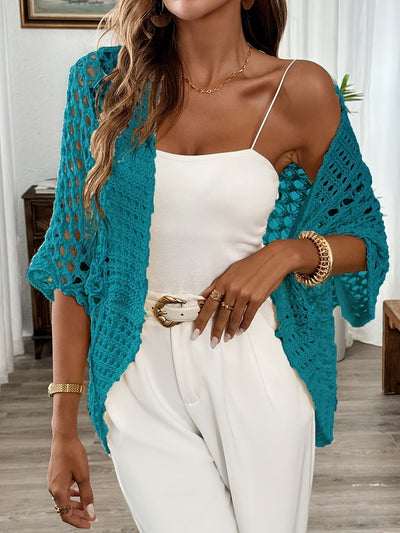 FLORIANA – OPEN KNIT BLOUSE