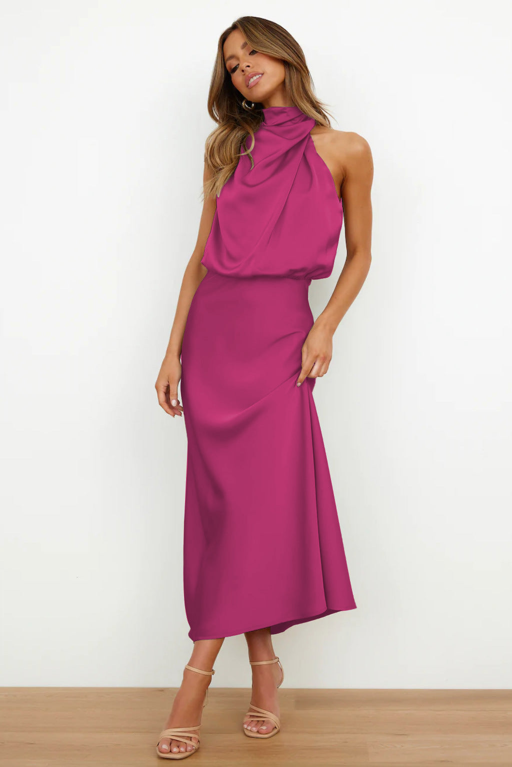 Eva - Long Dress with Halterneck