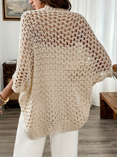 FLORIANA – OPEN KNIT BLOUSE