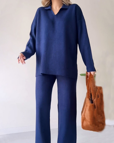 Coria - Casual Knitted Two-Piece Set