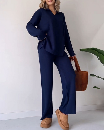 Coria - Casual Knitted Two-Piece Set
