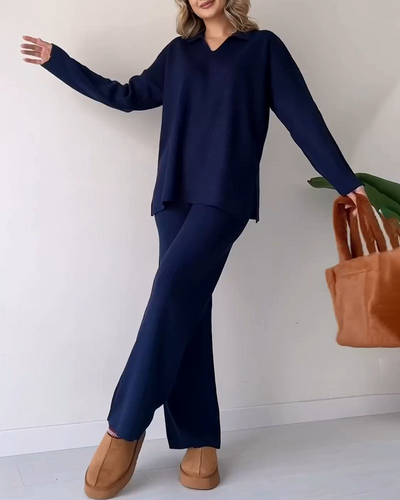 Coria - Casual Knitted Two-Piece Set