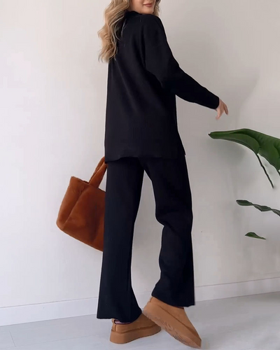 Coria - Casual Knitted Two-Piece Set