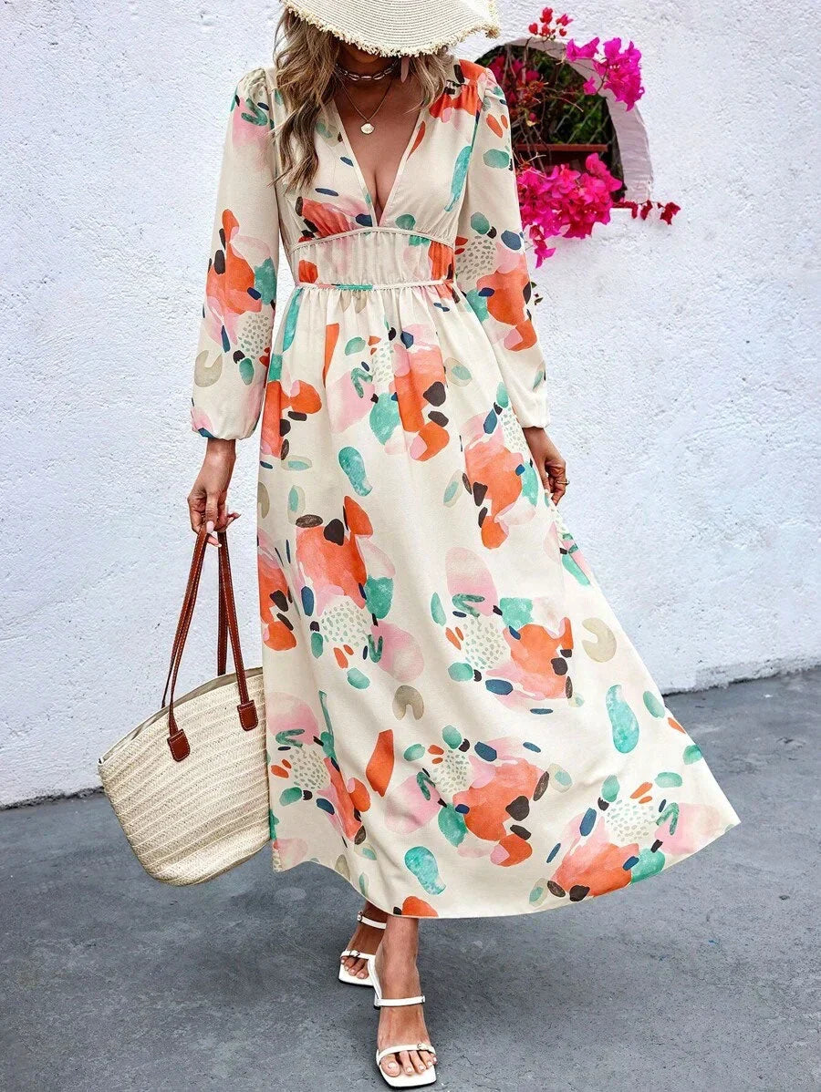 Elise - Floral Charm Maxi Dress