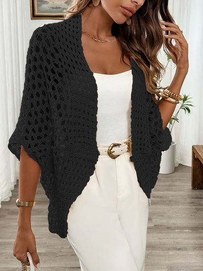 FLORIANA – OPEN KNIT BLOUSE