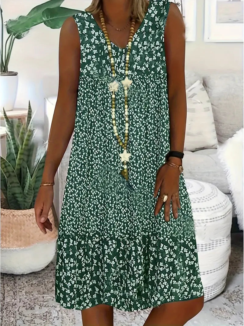 Amelia – Sleeveless Floral Dress