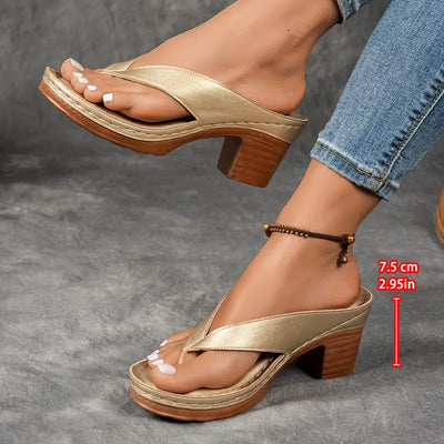 Saskia™ | Orthopedische Slipper met Hak