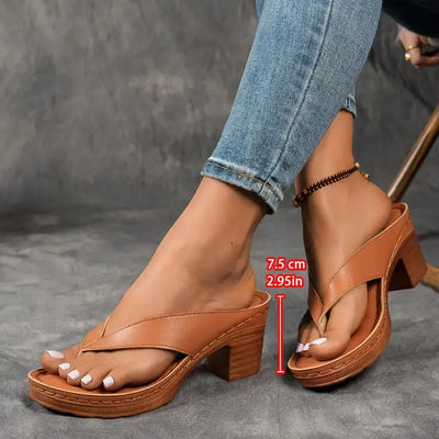 Saskia™ | Orthopedische Slipper met Hak