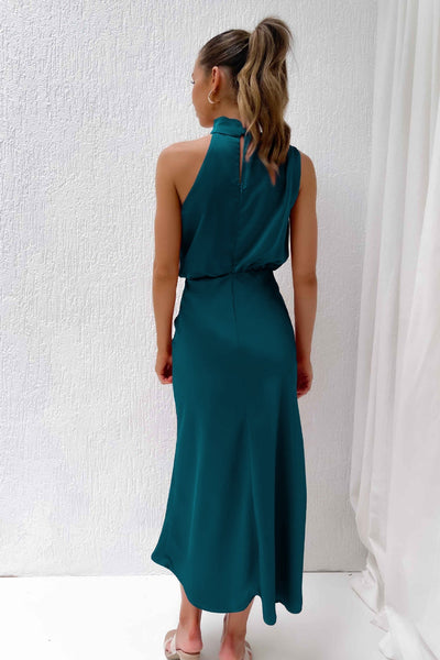 Eva - Long Dress with Halterneck