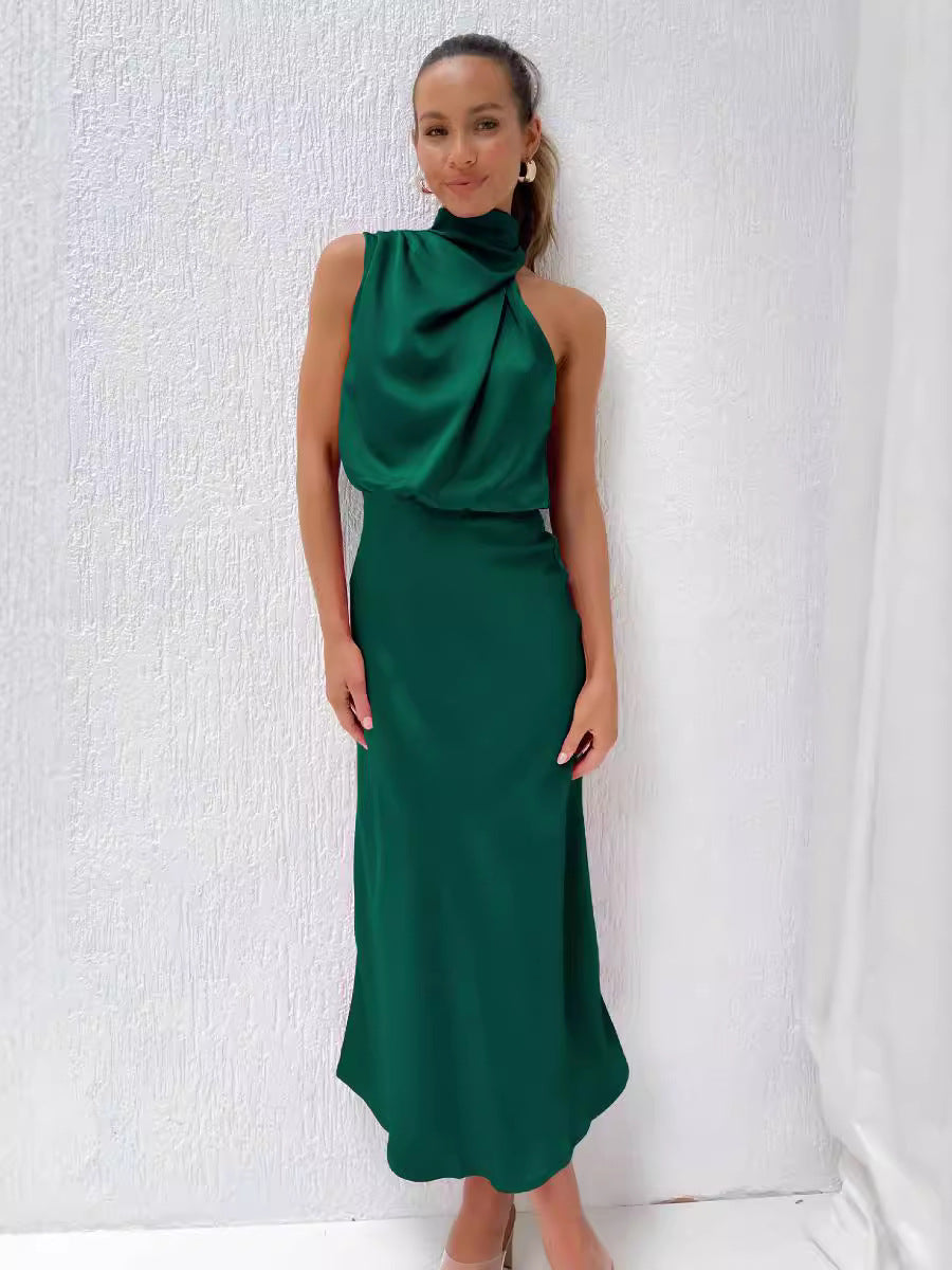 Eva - Long Dress with Halterneck