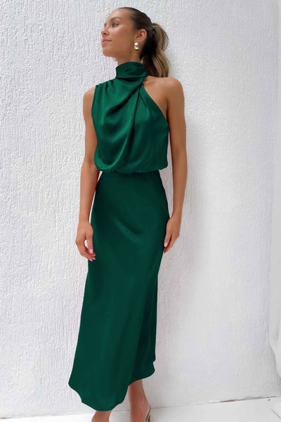 Eva - Long Dress with Halterneck