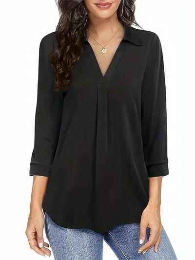 Linnea – Elegant everyday top with V-neck