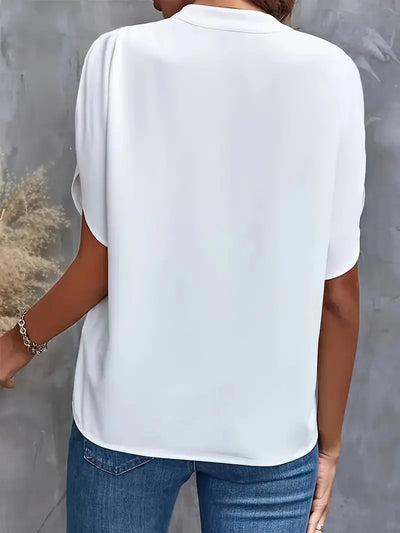 Grace – Soft and Elegant V-Neck Blouse