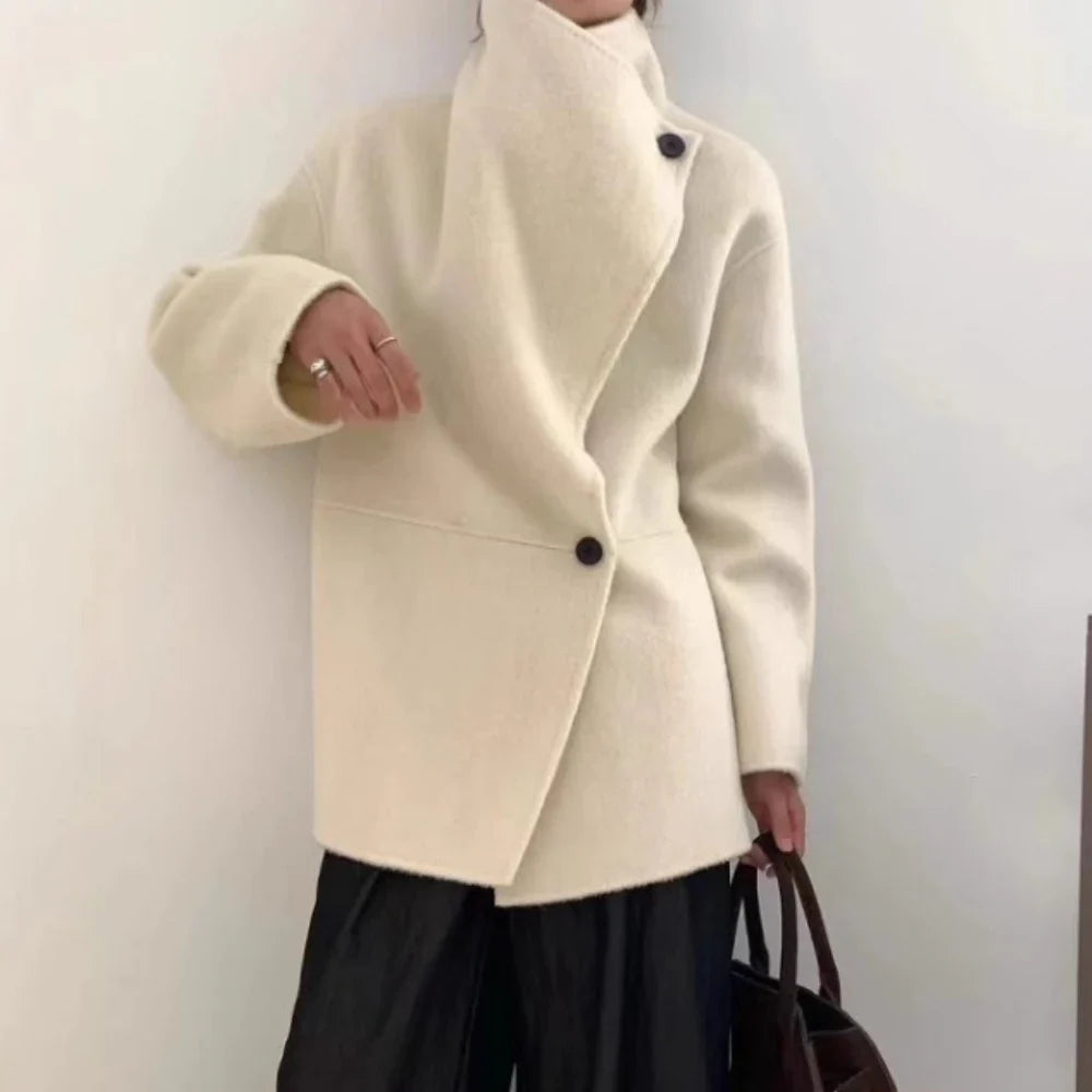 Velmira - Silk Wool Cashmere Coat