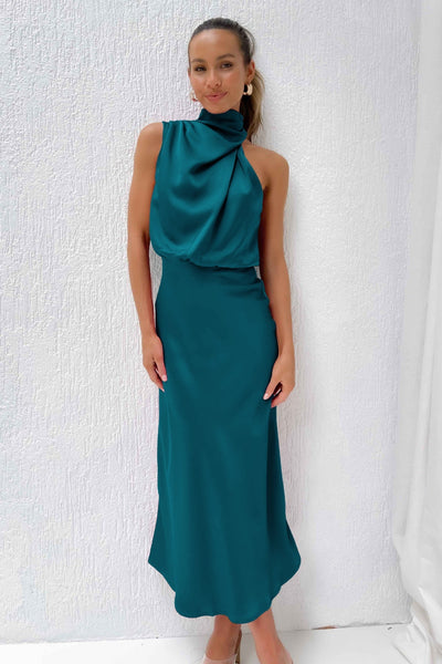 Eva - Long Dress with Halterneck