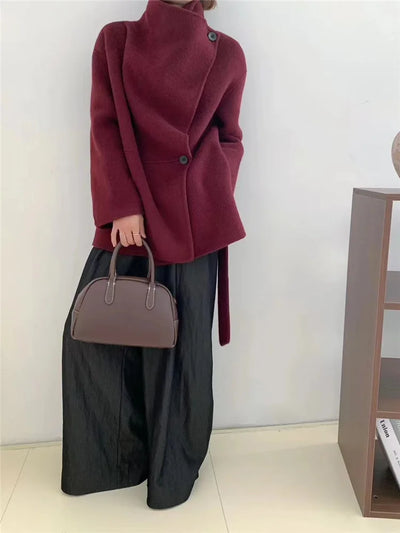 Velmira - Silk Wool Cashmere Coat
