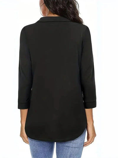 Linnea – Elegant everyday top with V-neck