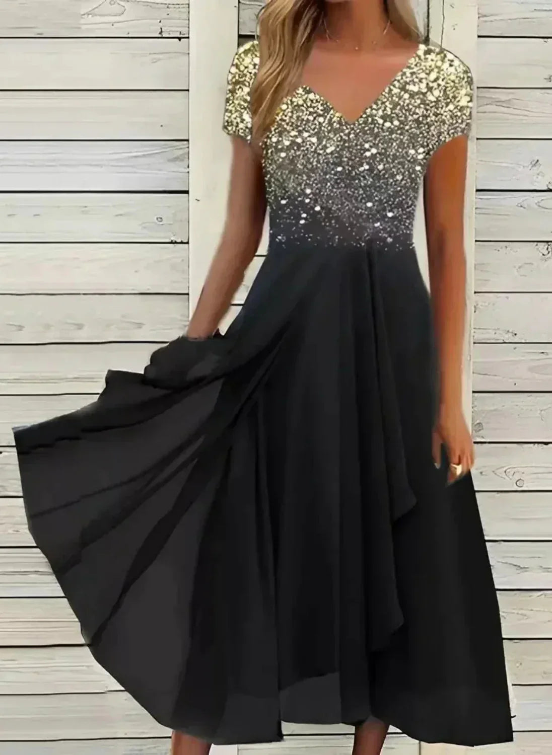 Alethea – Elegant Midi Dress