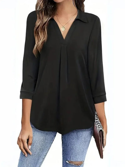 Linnea – Elegant everyday top with V-neck