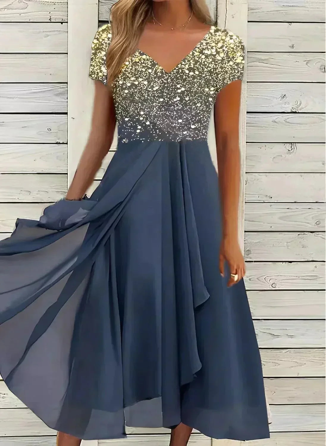 Alethea – Elegant Midi Dress