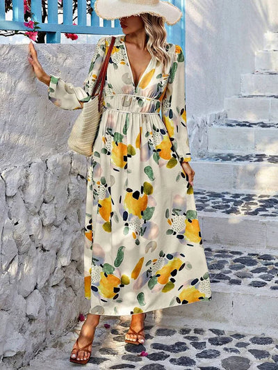 Elise - Floral Charm Maxi Dress