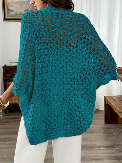 FLORIANA – OPEN KNIT BLOUSE
