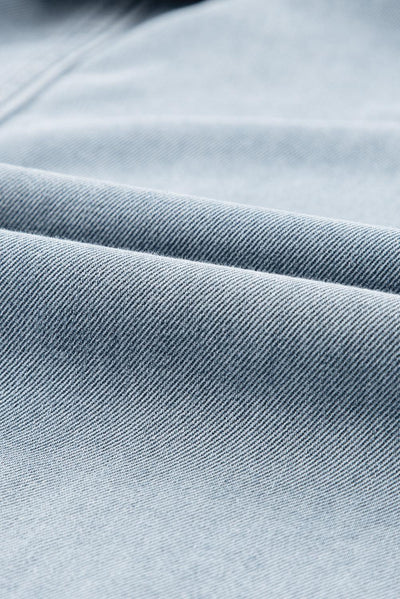 Katrine | Elegant Denimkjole med Korte Flagermusærmer