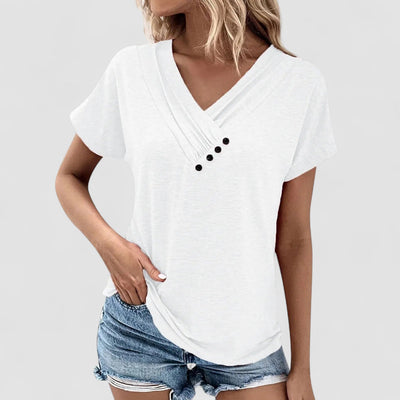 Linnéa – Pleated Top with Buttons