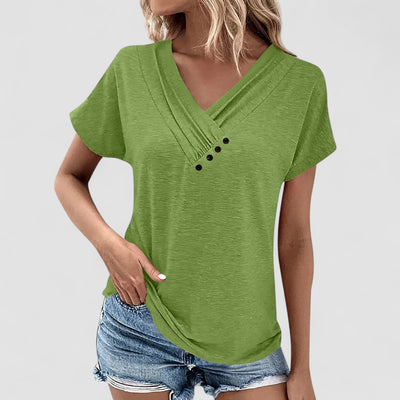 Linnéa – Pleated Top with Buttons