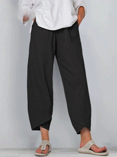 Bryndis - Summer Cotton Linen Wide Leg Pants