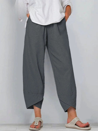 Bryndis - Summer Cotton Linen Wide Leg Pants