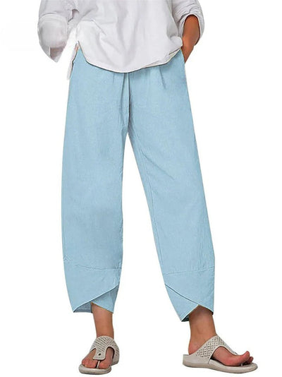 Bryndis - Summer Cotton Linen Wide Leg Pants