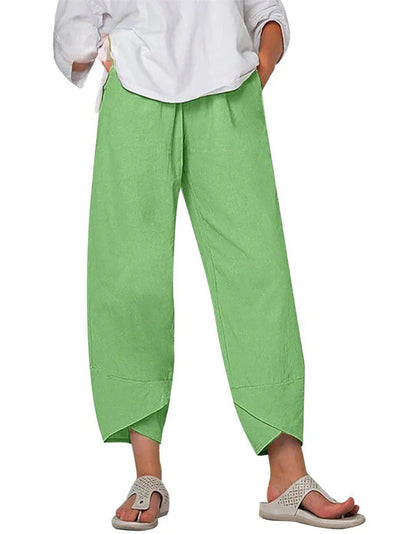 Bryndis - Summer Cotton Linen Wide Leg Pants