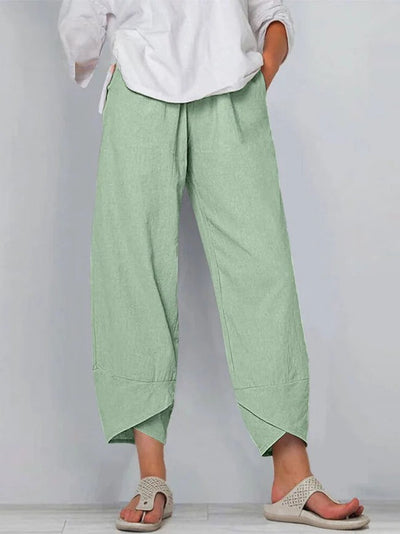 Bryndis - Summer Cotton Linen Wide Leg Pants