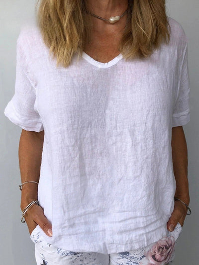 Illyria - Comfortable Cotton Linen Everyday Top