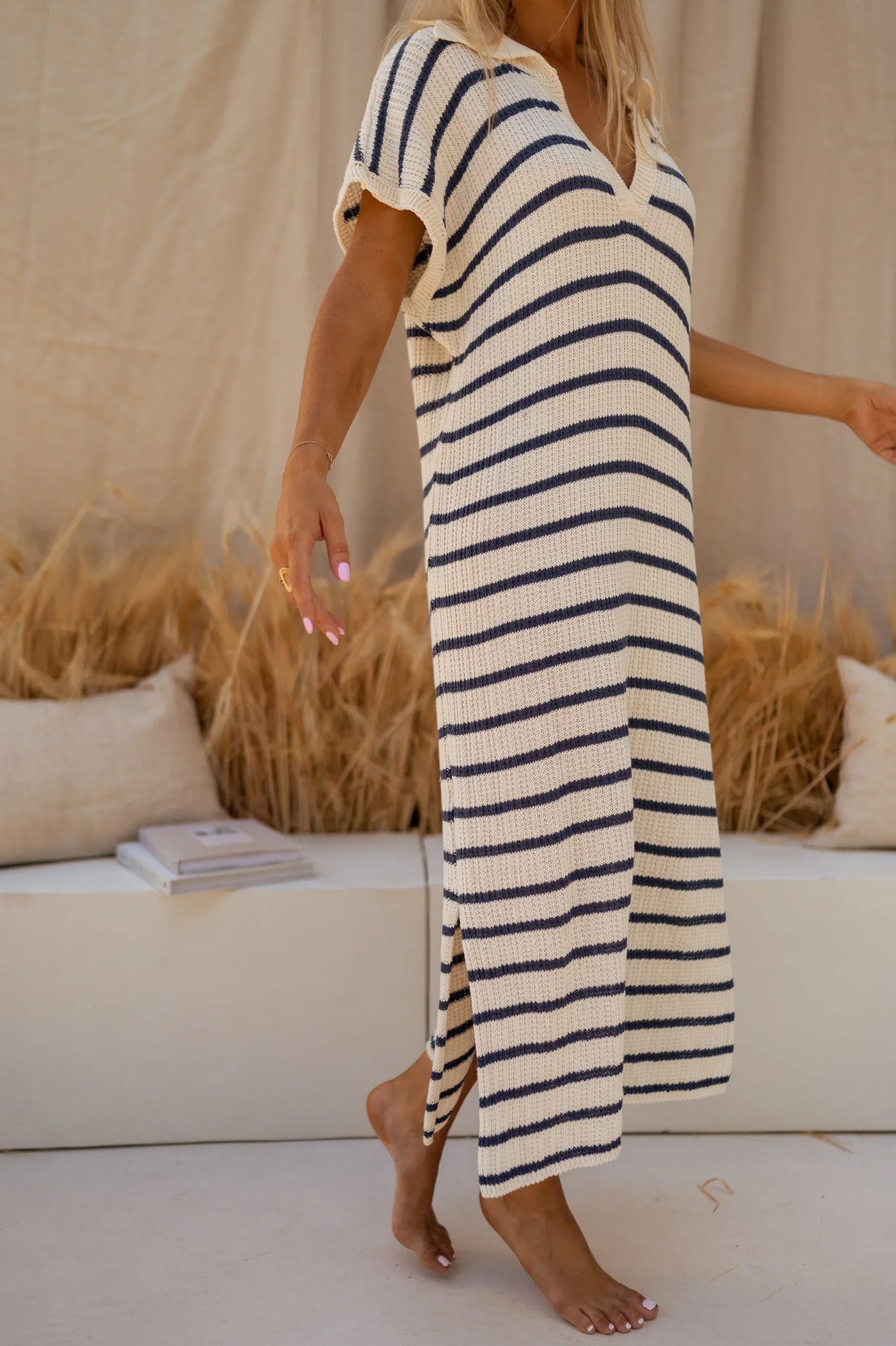 LENA - THE STRIPED KNIT DRESS
