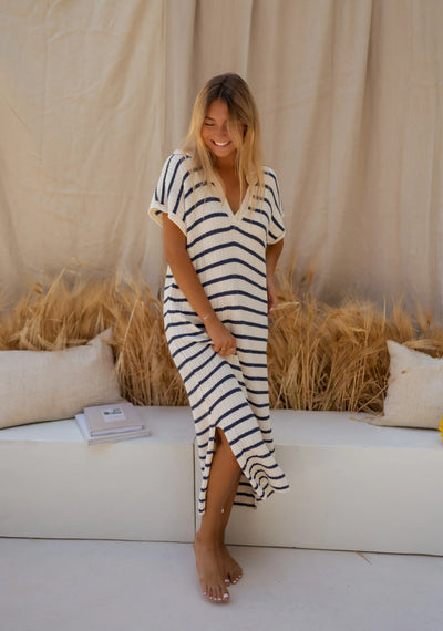 LENA - THE STRIPED KNIT DRESS