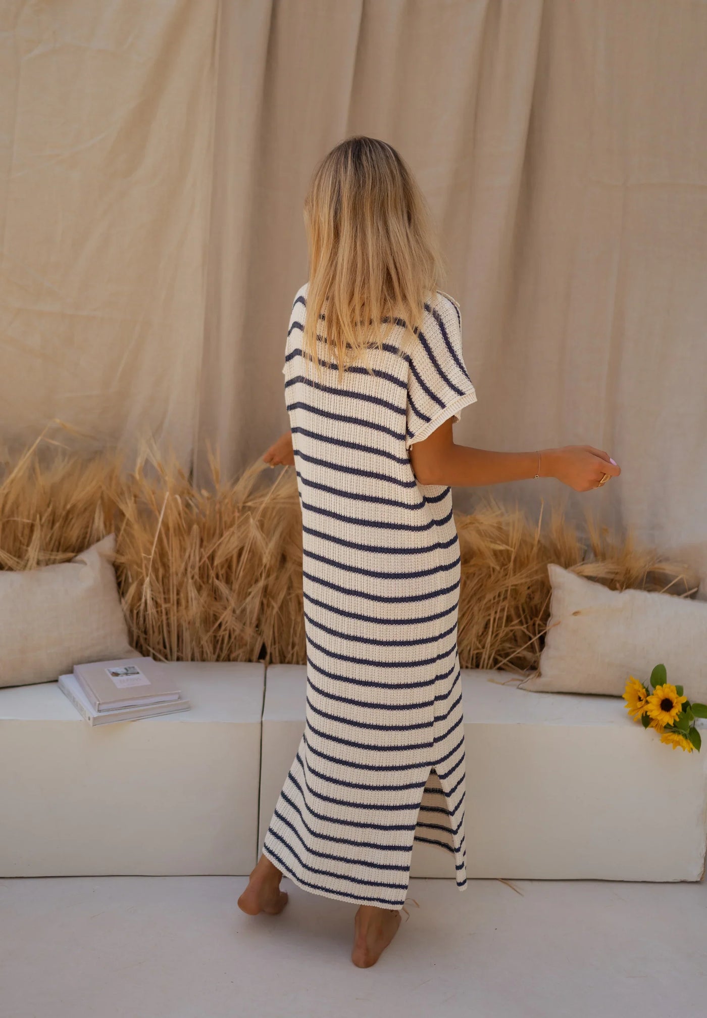 LENA - THE STRIPED KNIT DRESS